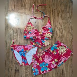 Vintage 3 piece bathing suit 🌺